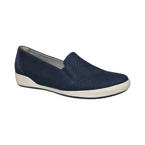 Dansko Odina perforated Milled Nubuck slip-on shoe Navy Blue Sneaker EUC